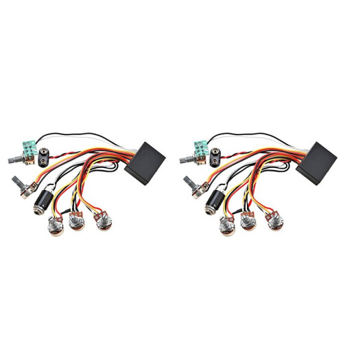 2X Bass 3 Band Active & Passive EQ Equalizer Preamp Circuit for Bass Pickup