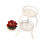Elegant Double Tiers Iron Flower Stand with Space Saving-White 1