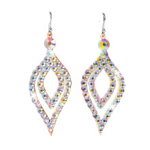 Fashionable Two Tone Rhinestones Studs Enhances Any Outfits-A