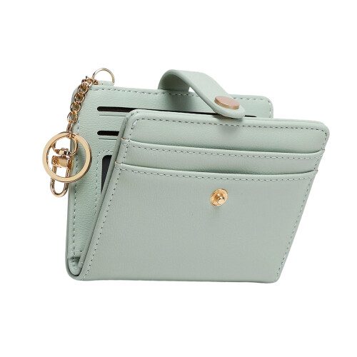 Women Wallets Rfids Blocking Large Capacity Bifold Clutch-Green