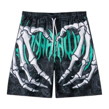 Casual Men Shorts Elastic Waist Quick Dry 3D Printed for-XXL KO