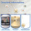 3D Clock Hands,DIY Large Clock Movement Mechanism Needles,Wall Accessories Part Replacement,Gold 7