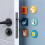 6PCS Cartoon  Silicone Self Adhesive Wall Protectors Door Handle Bumpers Buffer Guard Stoppers Crash Pad 5