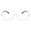 Gold Reading Glasses +2.50 Blue Light Blocking Progressive Multifocal Memory Titanium Frame for Men 2