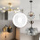 2 Pack Light Fixture Mounting Brackets, Ceiling Light Mounting Plate, Wall Light Mount Blocks with Screw and Nuts 4