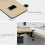 Clamp On Keyboard Tray Solid Wood Foldable Under Desk Drawer with Dual Mouse Platforms Oak Finish 5