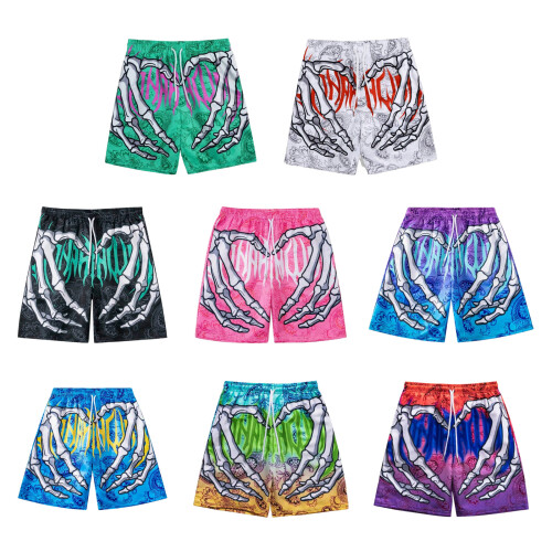 Men Board Shorts 3D Print Elastic Waist Quick Dry-L KR 2