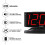 SHARP LED Alarm Clock Compatible Swivel Base Midnight Black 2