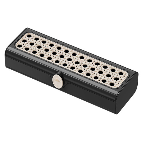Retro Style Cable Management Box for Desktop, Multifunctional Cable Organizer with Quick Cable Routing