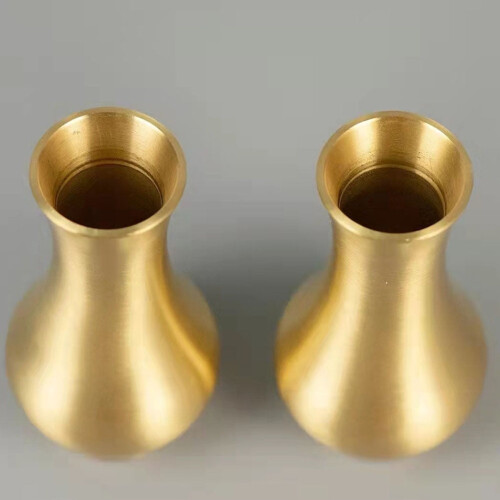 Brass Small Vase Golden 8.5 cm 1