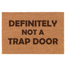 Coir Doormat Brown Rectangular Non-Slip 16 in x 24 in