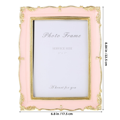 Pink Resin Photo Frame 22.5 x 17.5 cm 2