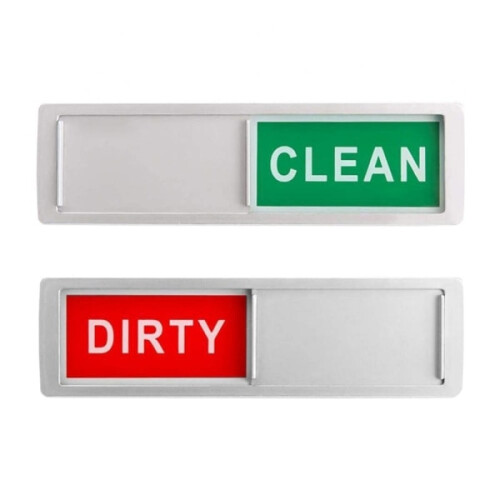 Magnet pentru mașina de spălat vase, multicolor, cu indicator curat/murdar