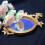 Round Gold Decorative Mirror 12-inch Tabletop or Wall 3