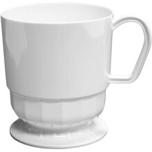 Bílé jednorázové kelímky na kávu, 8 oz, 10 kusů