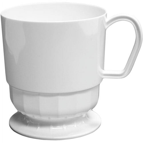 Pahare de cafea albe de unică folosință, 237 ml, pachet de 10
