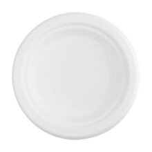 Disposable Round Paper Plates Pulp Molded 100 pcs