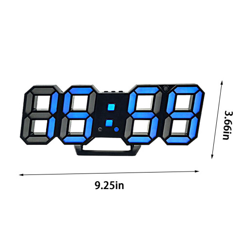 Digital Alarm Clock with Photo Sensor White Frame 2