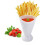Divided French Fry & Veg Cup with Fork – Plastic 4