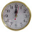 Quartz Clock Movement 90mm White Face Gold Trim Arabic 4