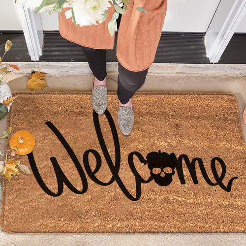 Halloween dørmåtte 40x60cm polyester rektangulær gulvmåtte 2