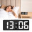 Despertador de mesa digital LED Leott com visor grande e USB. 2