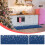 Viflosae Christmas snowflake kitchen mat non-slip blue black 7