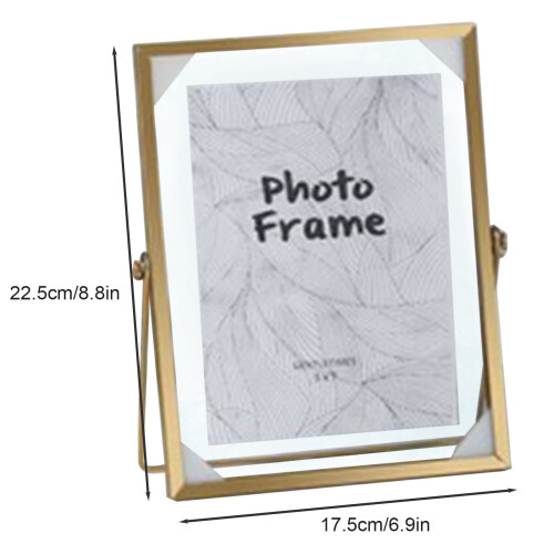 Porta-retratos artesanal com flores secas – Vidro de 4" e 6" 1
