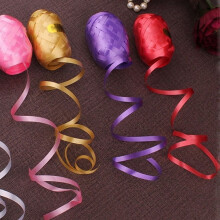 Buntes, gekräuseltes Kräuselband, 6 Stück 10 m, sortiert