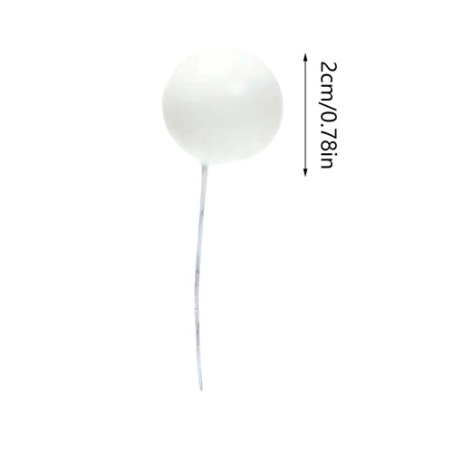 Farverige skumkagetoppere 10 stk. 2 cm 1