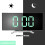 Curved LED Clock Silent Alarm Clock Large 4