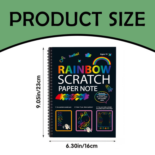 Colorful Scratch Book – Easy-to-Use Creative Art Activity 2