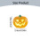 Décoration de bureau citrouille lumineuse d'Halloween (1 pièce) 3
