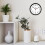 Sharp Analog Wall Clock Black 12 Inch Battery Operated 5