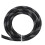 8mm Black Silver PET Braided Cable Sleeve 1 Meter,  Density Cable Management Wrap for Desk and Electronics 1