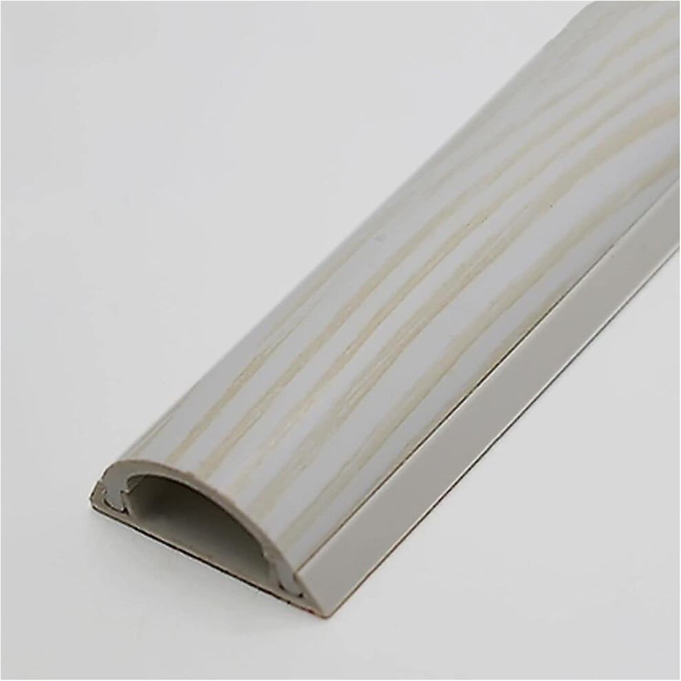 Floor Cable Cover 1M Self Adhesive Wire Hider Strip Wood Grain Raceway For Floor Cable Protection 9310869822097