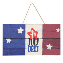 ensemble de décorations de porte en bois pour la fête de l'indépendance