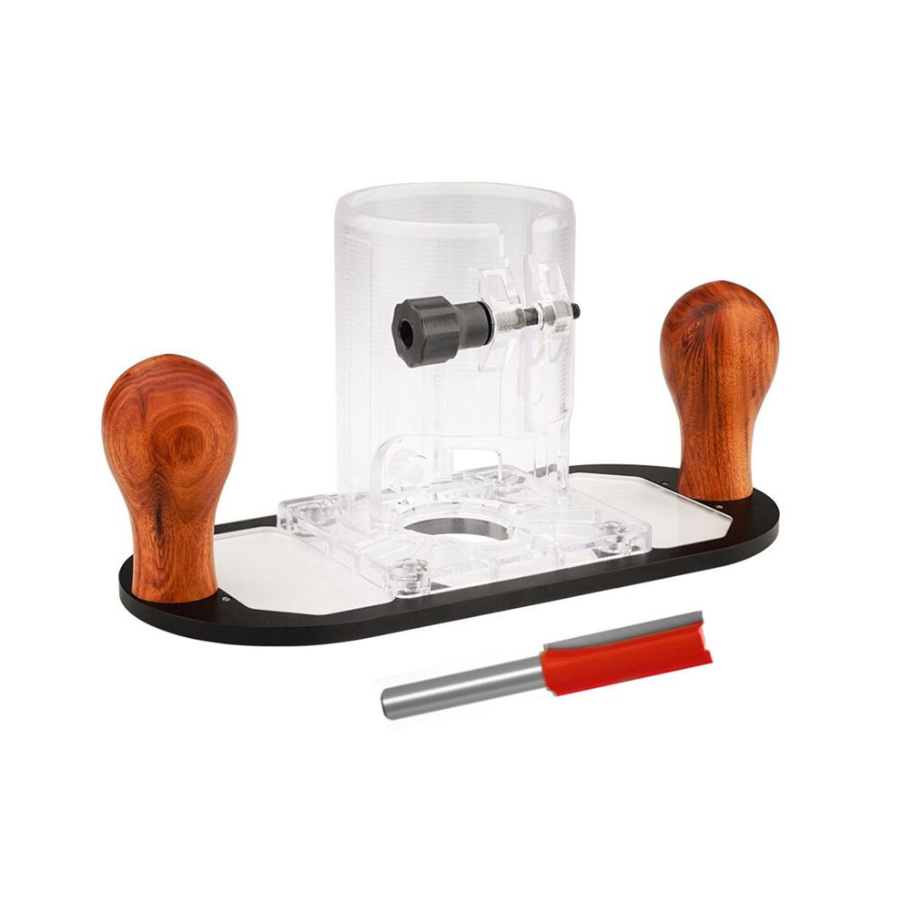 Wood Router Base For Guide-Woodworking Trimming Machine Milling Flip Engraving Trimming Milling Base 6033216031296