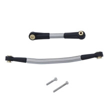 Roestvrijstalen Stuurverbinding Servoverbindingsstang Stuurverbinding voor Axiale SCX24 AX24 1/24 RC Crawler Car Upgrade-Onderdelen