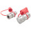 1/2Inch NPT Hydraulic Coupler Skid Steer  Flat Face Quick Connect Couplings with 2PCS Dust Cap 1