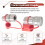1/2Inch NPT Hydraulic Coupler Skid Steer  Flat Face Quick Connect Couplings with 2PCS Dust Cap 2