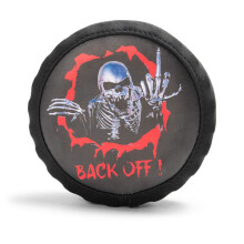 RC Spare Tire Cover 1/10 Scale Crawler for TRX4 SCX10 D90, Realistic Leather Halloween Style Dust‑Proof Protector