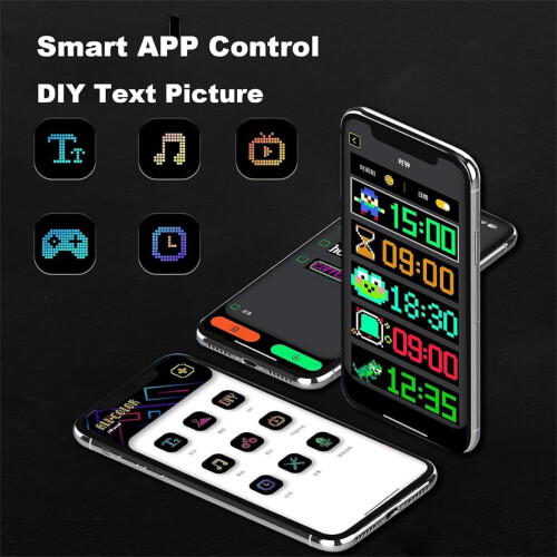 Flexible Car LED Display Smart App Controlled Programmable Waterproof Matrix Screen for Windows 2