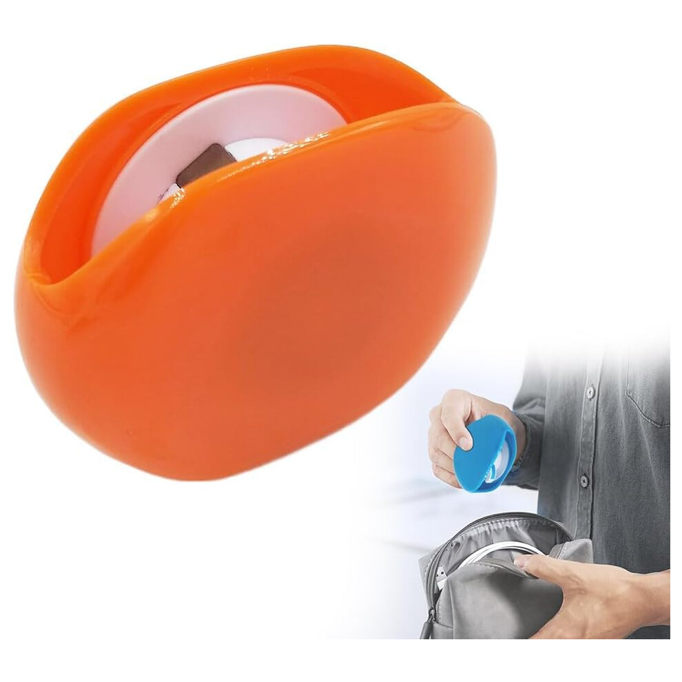 Retractable Cable Organizer Automatic Cable Reel For Usb And Headphone Cords Tangle Bright Orange 9330225818144