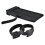 Reusable Adjustable Cable Ties Hook and Loop Straps for Neat Cord Management  Black Set 1