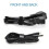 Reusable Adjustable Cable Ties Hook and Loop Straps for Neat Cord Management  Black Set 3