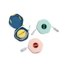 Retractable Cable Organizer 6 Pack Blue for Headphones and USB Cables, Tangle Travel Storage