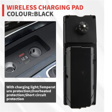15W Wireless Charging Plate for  A6 C7 A7 S6 RS6 S7 RS7 2011-2018 Phone Charger Mobile Holder Usb Quick Charge Trim
