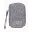 Gray Travel Electronics Organizer Bag, Compact MultiDevice Cable Storage Case 1