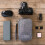 Gray Travel Electronics Organizer Bag, Compact MultiDevice Cable Storage Case 3